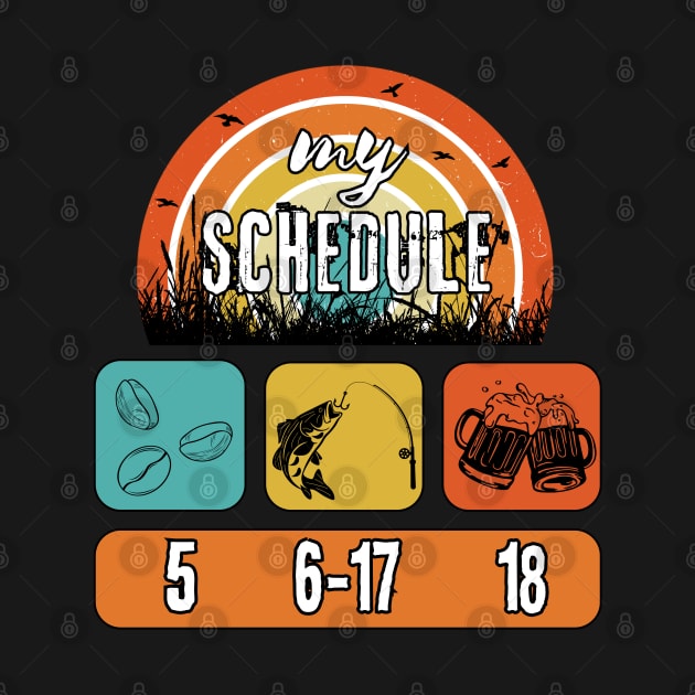 Angler's schedule by GraphGeek
