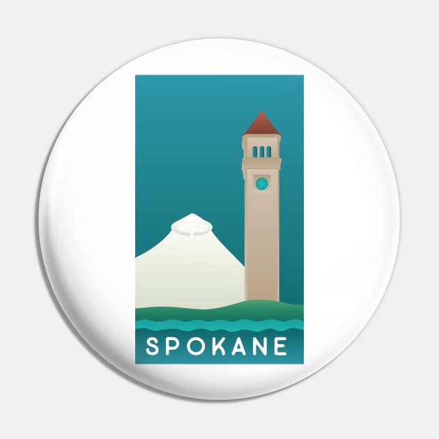 Spokane Poster Pin by SkySlate