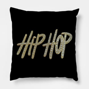Golden Hip Hop Brooch Pillow