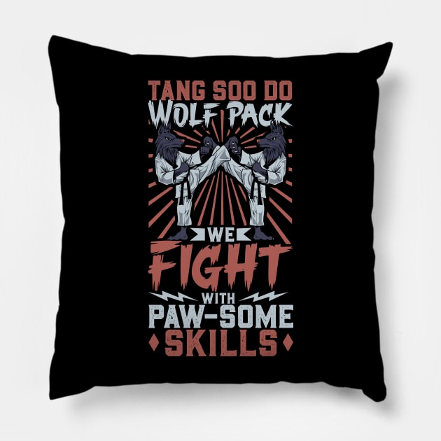 Wolf - Tang Soo Do Pillow by Modern Medieval Design