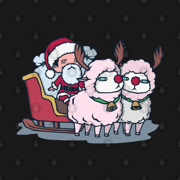 Cute Santa Charmy with Sheep Cooks (Christmas) by Cartoonime Stoner