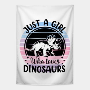 Just a girl who loves Dinosaurs 1 a Tapestry