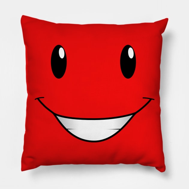 Face Here! Pillow by old_school_designs