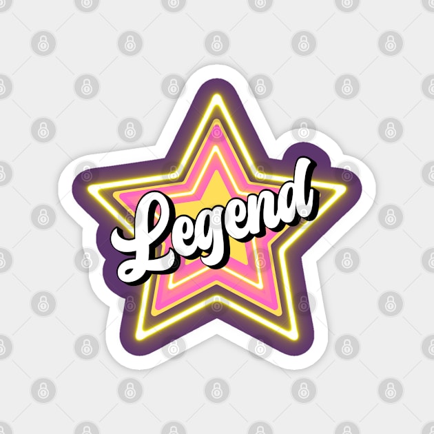 Legendary Legend Star, Legend Star, Drag Race Magnet by euheincaio