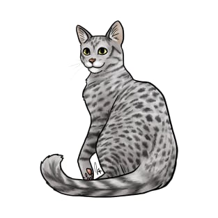 Cat - Egyptian Mau - Silver T-Shirt