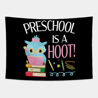 Owl Students Teachers & Books Preschool Is A Hoot School Back To School Tapestry