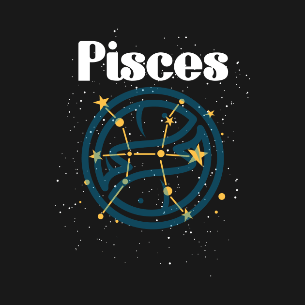 Pisces Zodiac Sign Astronomy by merchmafia