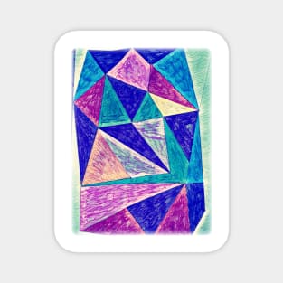 Geometric Fun Art Magnet