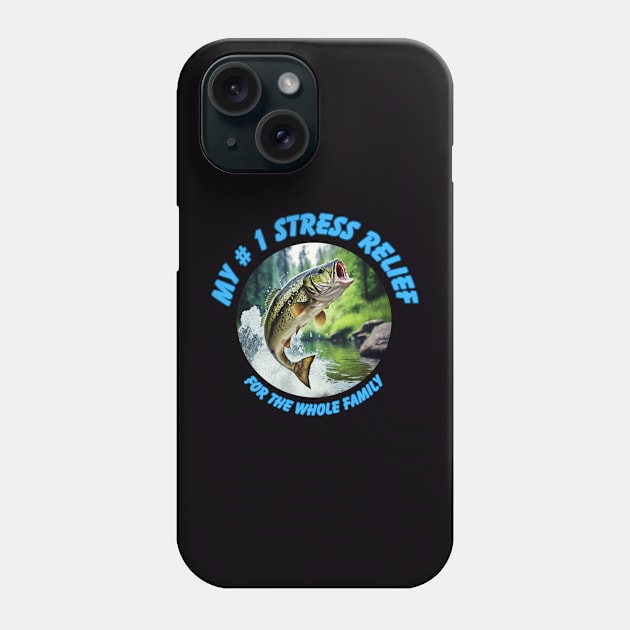 Bass Jumping for the Prize in a Peaceful Woodland Stream Phone Case by Spacetrap