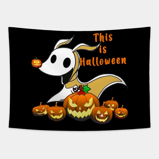 This is Halloween Tapestry by Duckgurl44