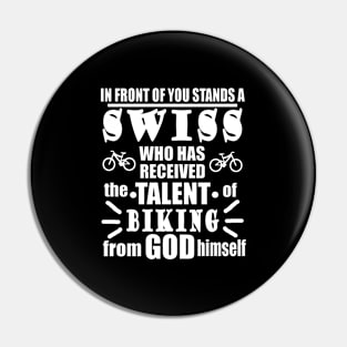 Swiss Biking Cycling Cycling Sports Mountains Pin