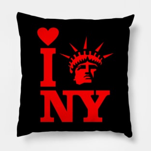 i love new york Statue of Liberty Pillow