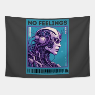 No feelings aesthetic cyborg cyberpunk Tapestry