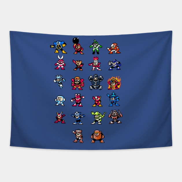 Robot Masters Megaman Tapestry by allysontx