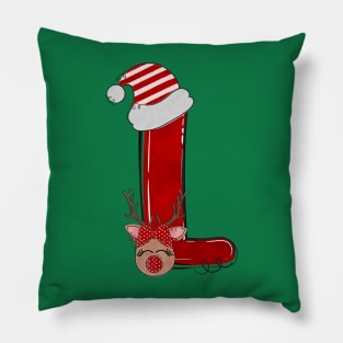 Letter L - Christmas Letter Pillow