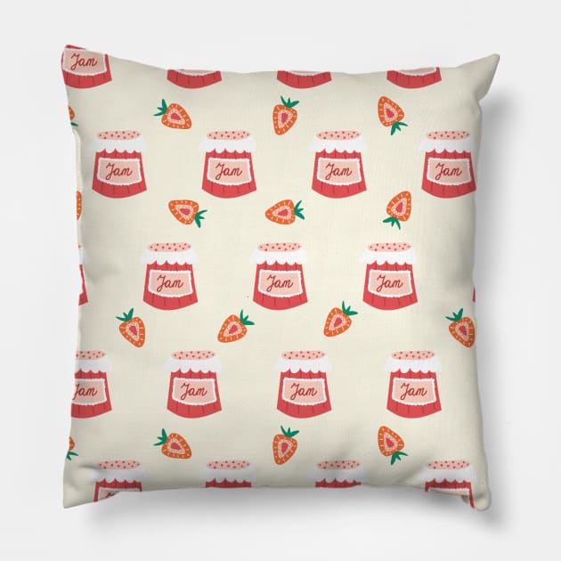 Strawberry Jam Pillow by Sandra Hutter Designs