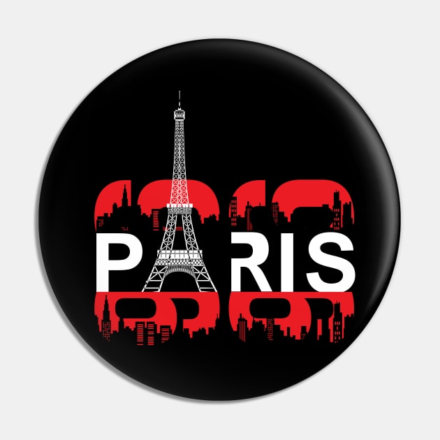 Eiffel tower Paris Pin by Mako Design 