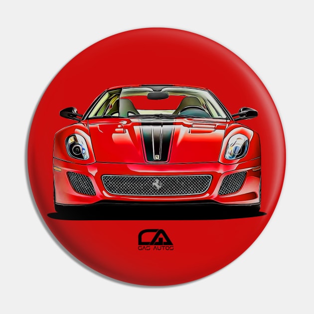 Ferrari 599 GTO Illustration Pin by GasAut0s