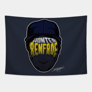 Hunter Renfroe Milwaukee Player Silhouette Tapestry