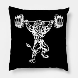 SEEMBO Lion Weight Lifting Barbells Fitness Gym Lift Workout Pillow