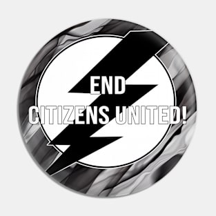 END CITIZENS UNITED Pin