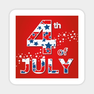 4th July design Magnet