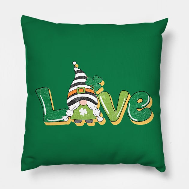 love st patricks days dwarf Pillow by Basketball-Number