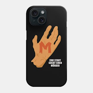 The Mark of M: Tribute to Fritz Lang's Masterpiece - Iconic Hand Design Phone Case