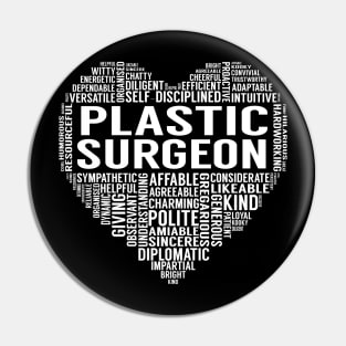 Plastic Surgeon Heart Pin