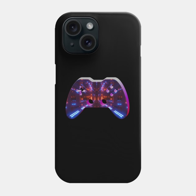 Futuristic Abstract Lights - Gaming Gamer Abstract - Gamepad Controller - Video Game Lover - Graphic Background Phone Case by MaystarUniverse