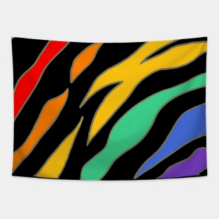 TIGER PRIDE RAINBOW Tapestry