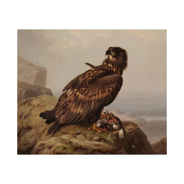 White-Tailed Eagle With Its Prey by Ferdinand von Wright by Classic Art Stall