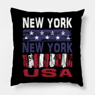 New York New York USA T-Shirt Pillow