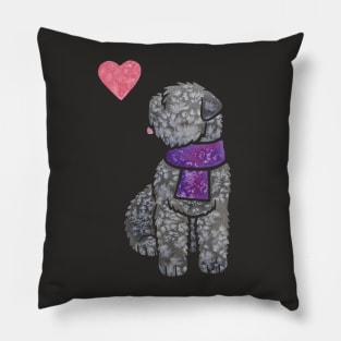 Bouvier des Flandres watercolour Pillow