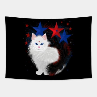 Patriotic Turkish Angora Tapestry