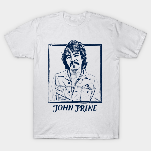 John Prine // Retro Style Folk Music Design - John Prine - T-Shirt