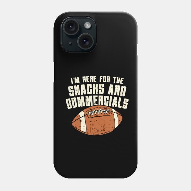 I'm Here For The Snacks And Commercials Phone Case by maxdax