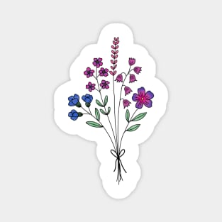 Subtle bi flower bouquet Magnet