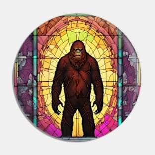 Bigfoot Stained Glass Pin