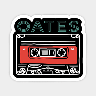 Thanksgiving Oates Name Vintage Styles Camping 70s 80s 90s Magnet