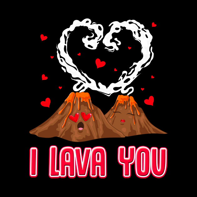 Funny I Lava You Volcano Valentine's Day Pun by theperfectpresents