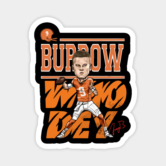 Joe Burrow Fresh Design Magnet by kiratata