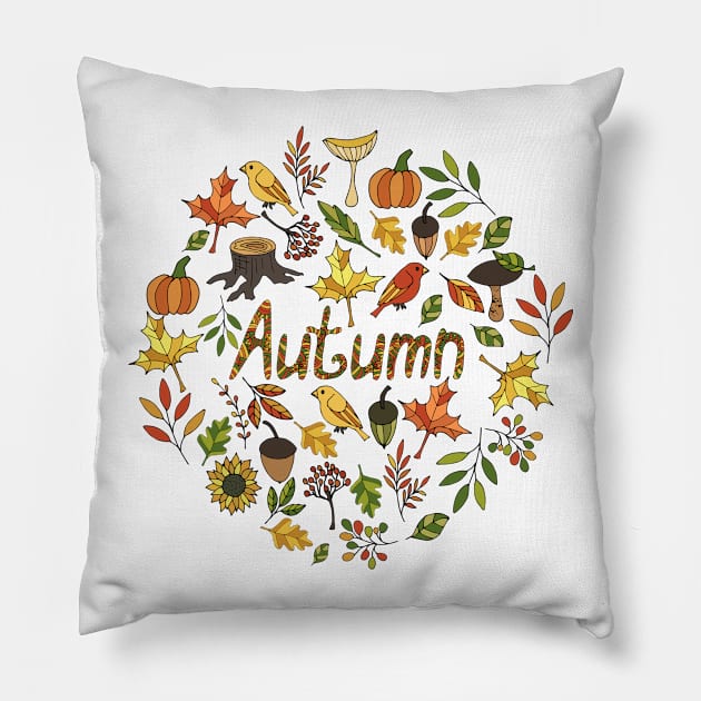 Autumn Pillow by JuliaBadeeva