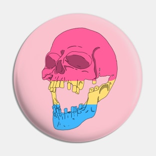 Human Skull - Pansexual Pin