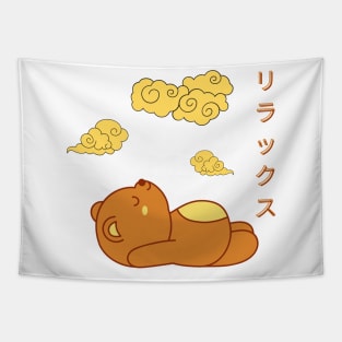 Relaxing Sleepy Bear Tapestry