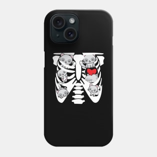 Cat in your bone Phone Case