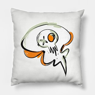 Skull Bubble 03 Pillow
