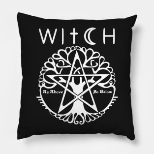 WITCH - WICCA, PAGAN AND WITCHCRAFT T SHIRT AND MERCHANDISE Pillow