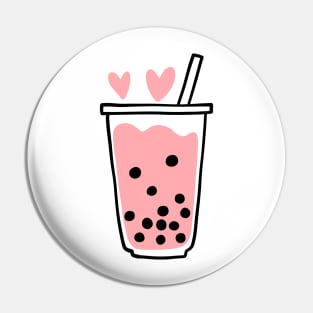 Boba Love Pin