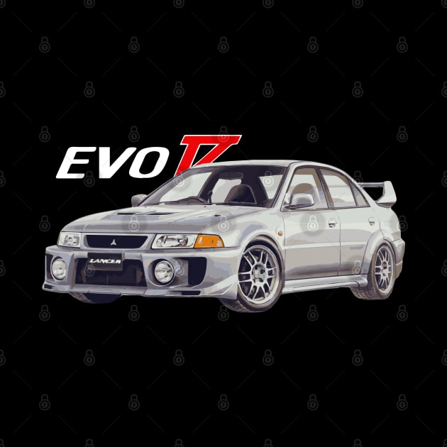 Mitsubish Evo 5 GSR Silver by cowtown_cowboy